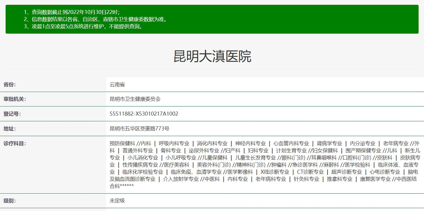 昆明大滇醫(yī)院口腔科