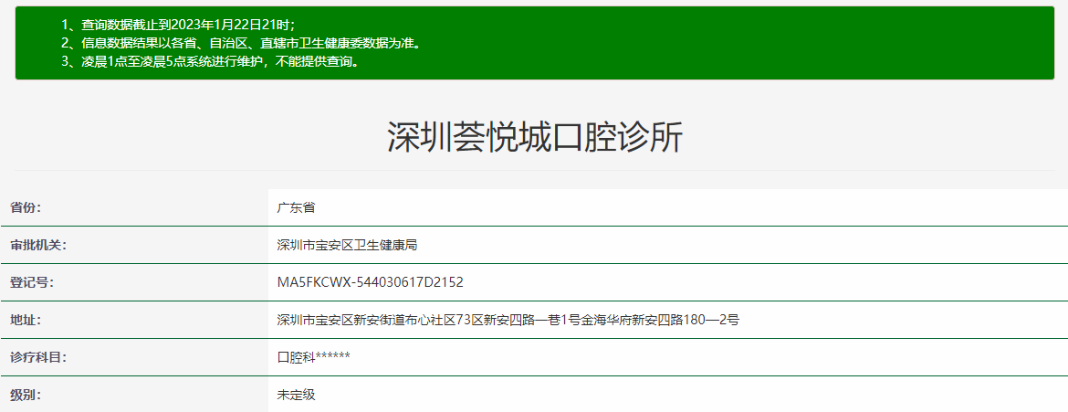 深圳薈悅城口腔診所