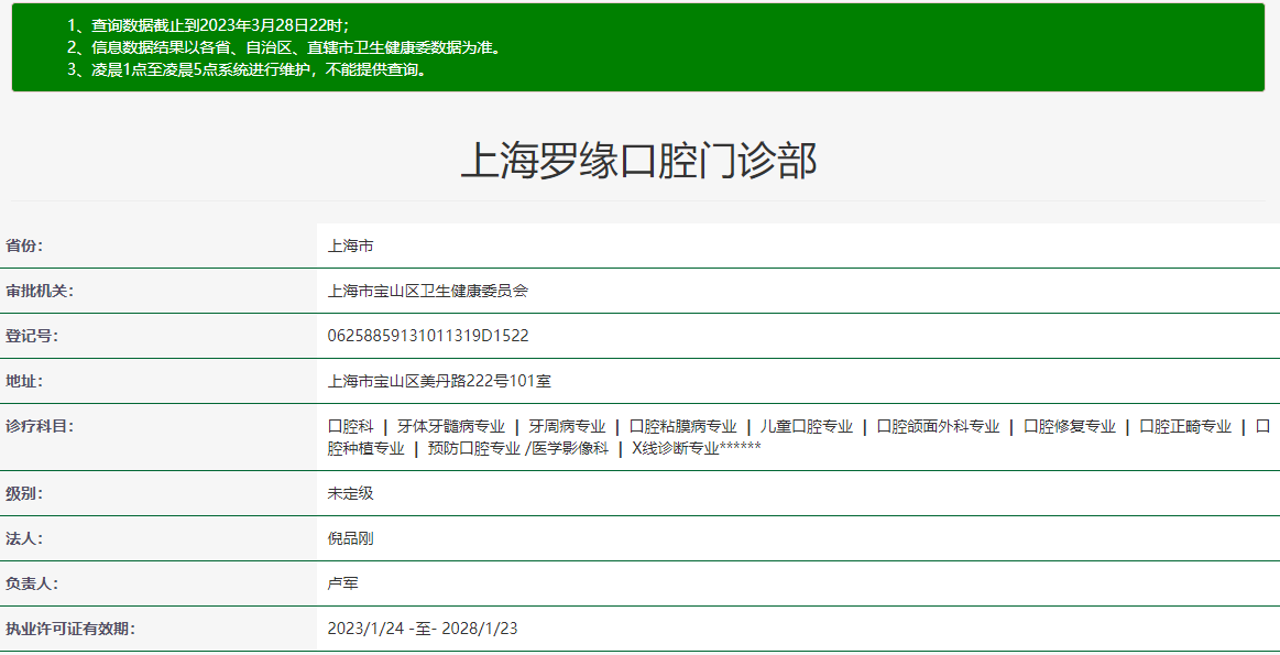 上海銘植口腔（羅緣銘奧博義申潔）連鎖
