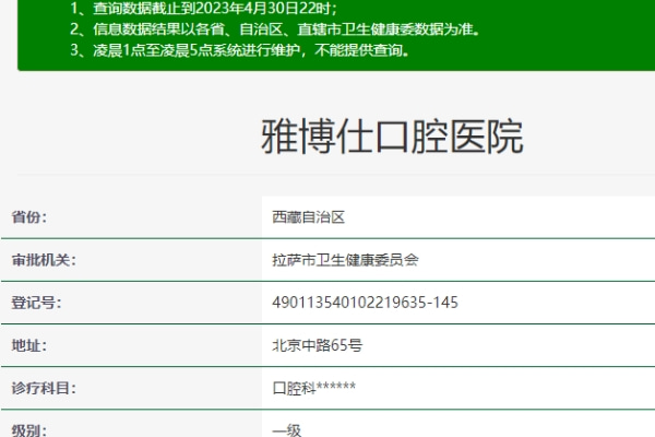 拉薩雅博仕口腔醫(yī)院