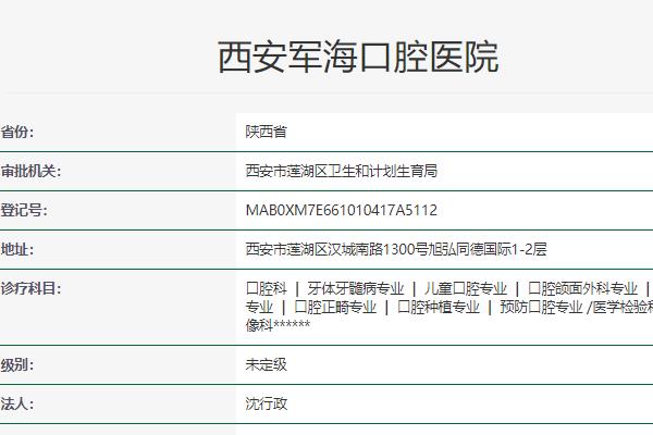 西安軍?？谇会t(yī)院