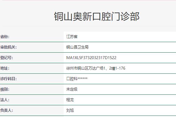 銅山奧新口腔門診部