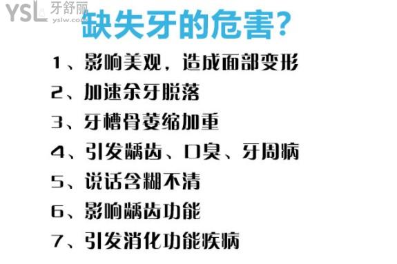 缺失牙的危害