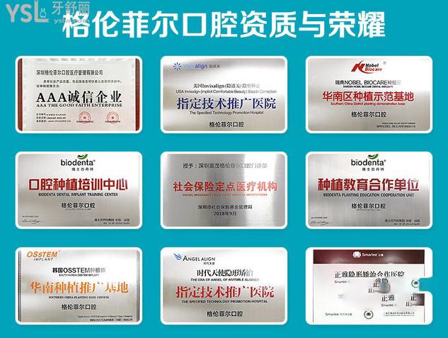 深圳格倫菲爾口腔資質(zhì)