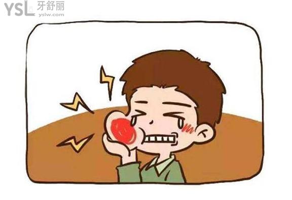 智齒發(fā)炎卡通圖