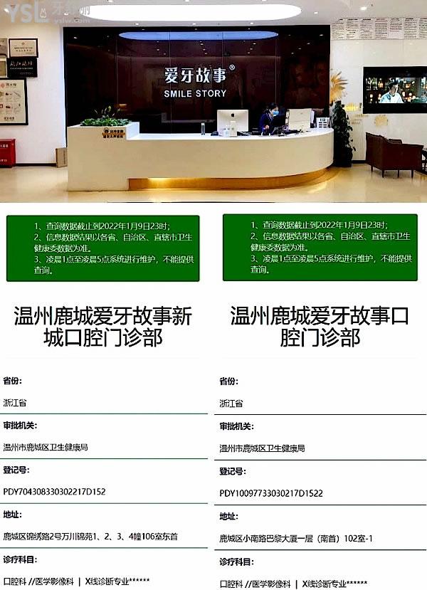溫州鹿城愛牙故事口腔門診部正規(guī)靠譜嗎_地址_視頻_口碑好不好_收費標準_能用社保嗎?(正規(guī)靠譜/溫州市鹿城區(qū)/口碑良好/收費中等/暫不能用社保/民營口腔醫(yī)療協(xié)會成員單位/8年發(fā)展史/一城三院)