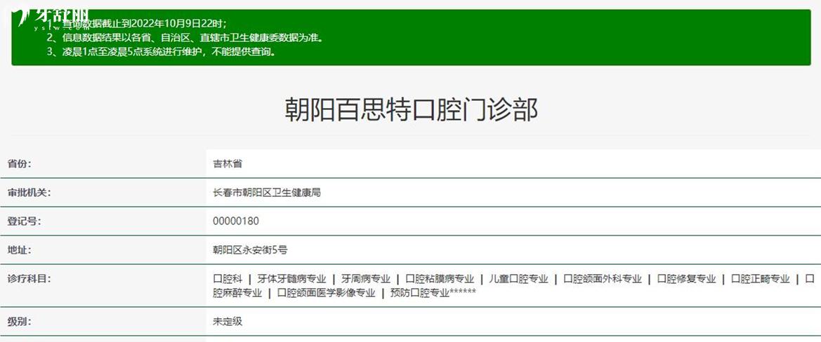 長春百思特口腔正規(guī)靠譜嗎_地址_視頻_口碑好不好_收費(fèi)標(biāo)準(zhǔn)_能用社保嗎?(正規(guī)靠譜/長春市朝陽區(qū)/口碑比較好/收費(fèi)中等/能用社保)