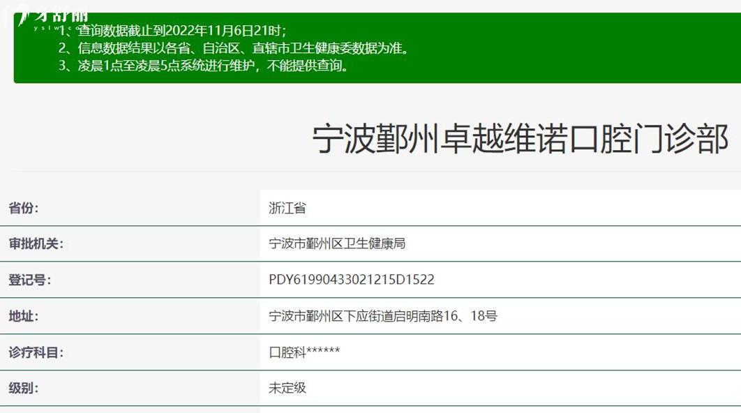 寧波**維諾口腔正規(guī)靠譜嗎_地址_視頻_口碑好不好_收費標(biāo)準(zhǔn)_能用社保嗎?(正規(guī)靠譜/寧波市鄞州區(qū)/口碑比較好/收費中低/暫不能用社保)