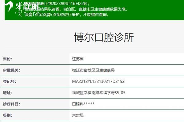 宿遷博爾口腔衛(wèi)健委資料