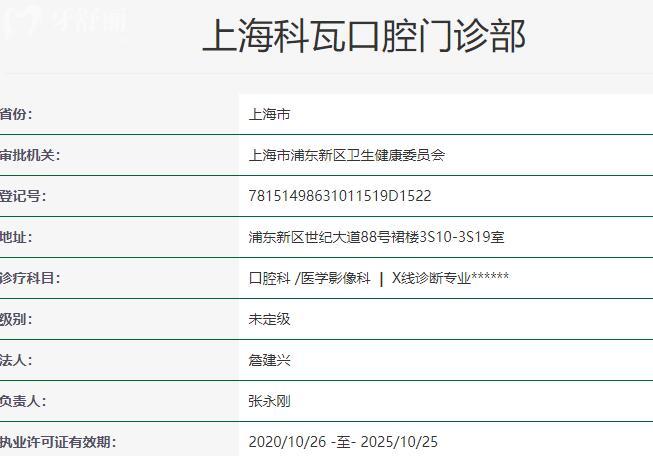 上?？仆呖谇婚T診部資質(zhì)
