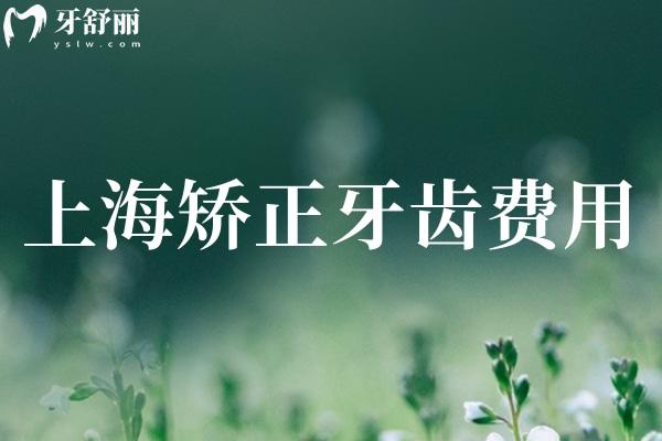 上海矯正牙齒費(fèi)用