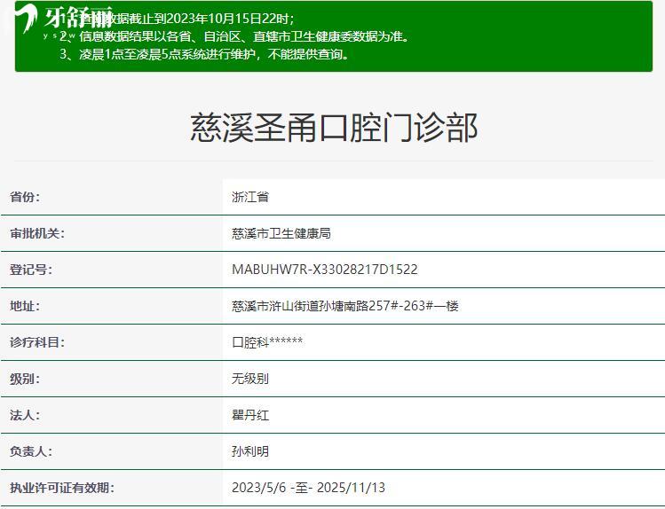 慈溪圣甬口腔資質(zhì)
