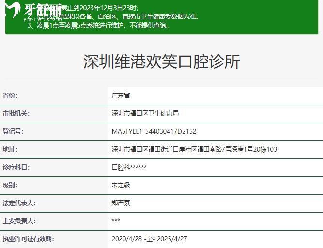 深圳維港口腔資質(zhì) 深圳維港口腔資質(zhì)