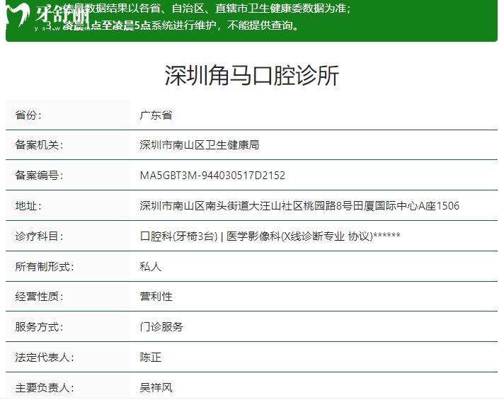 深圳角馬口腔資質(zhì)