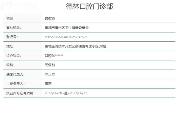 宣城德林口腔門(mén)診部