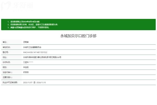 商丘永城加貝爾口腔門(mén)診部正規(guī)嗎