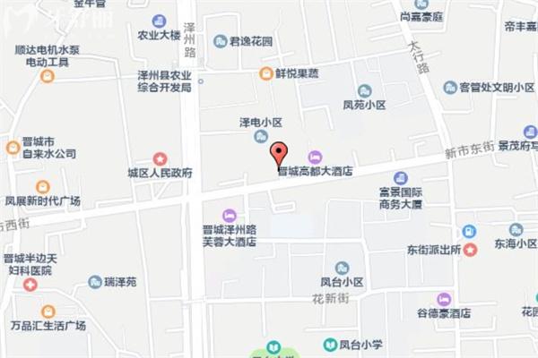 晉城百年口腔門診部地址路線圖