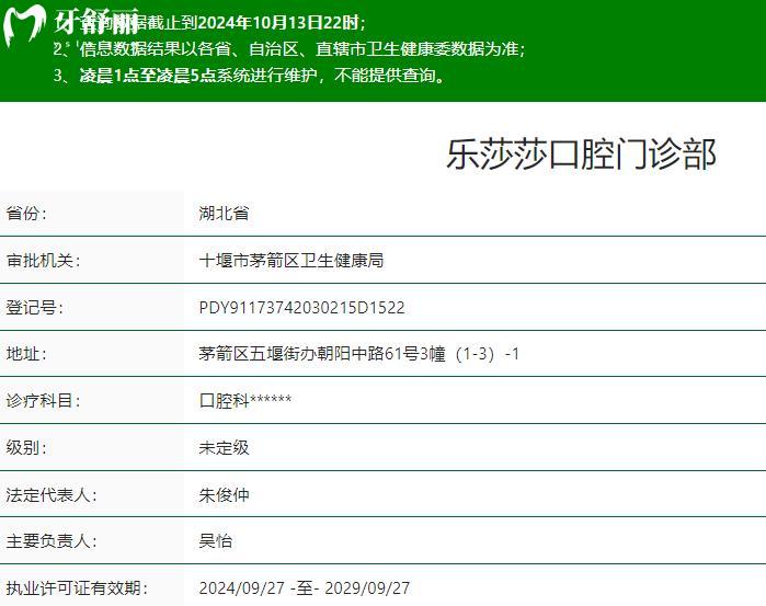 十堰樂莎莎口腔是正規(guī)醫(yī)院嗎