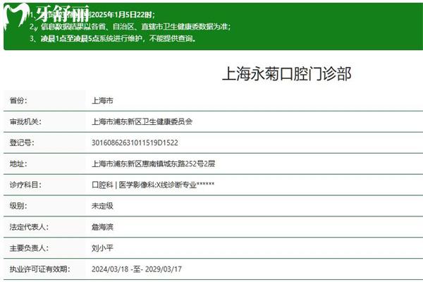 上海永菊口腔門診正規(guī)嗎