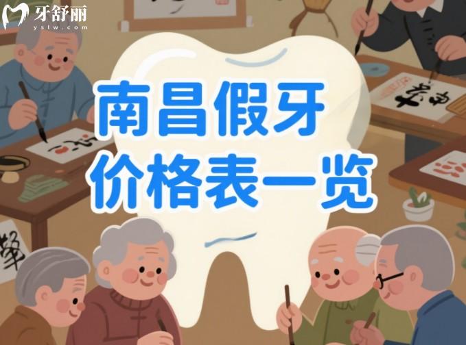 南昌假牙價格表一覽